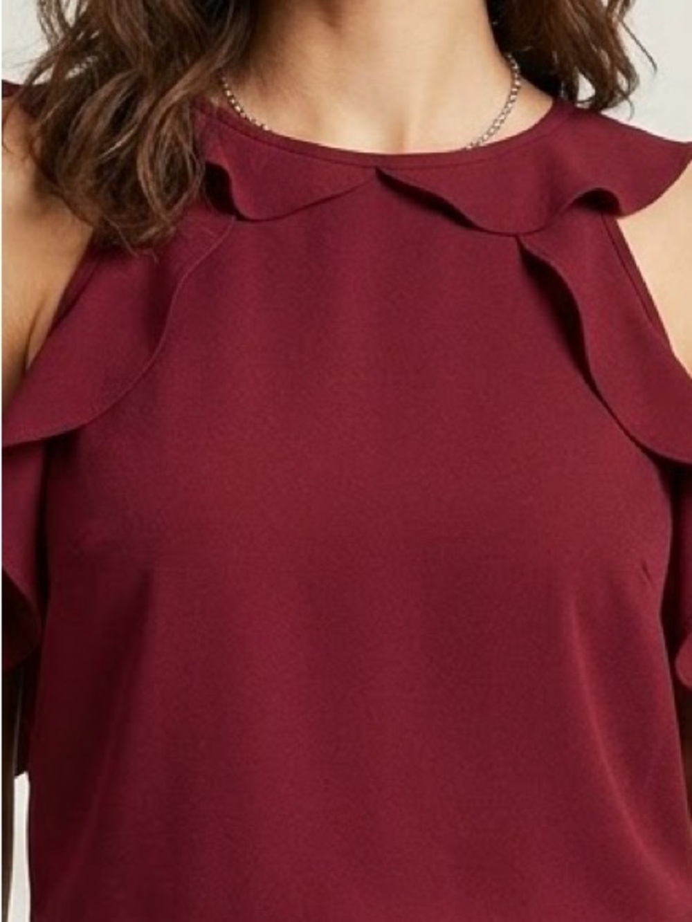 RW&CO Red Ruffled Top